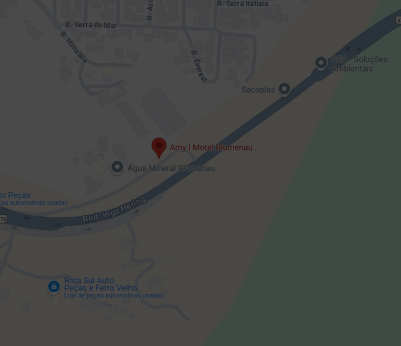 mapa de Localização do motel