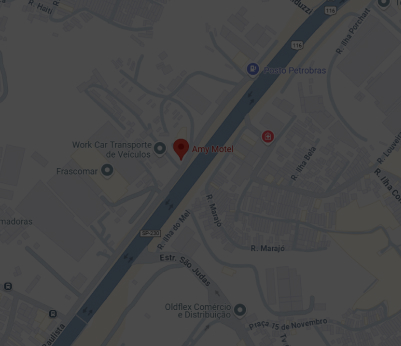 mapa de Localização do motel