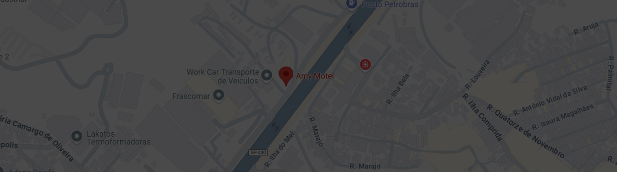 mapa de Localização do motel
