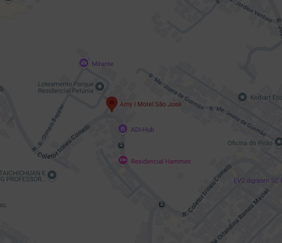 mapa de Localização do motel